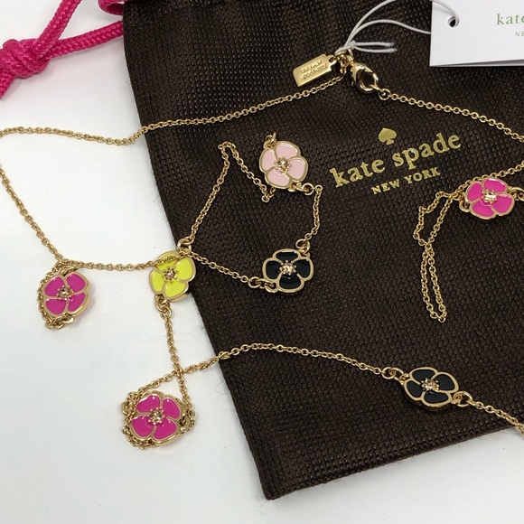 kate spade Jewelry - NWT Kate Spade Flutter Floral Necklace